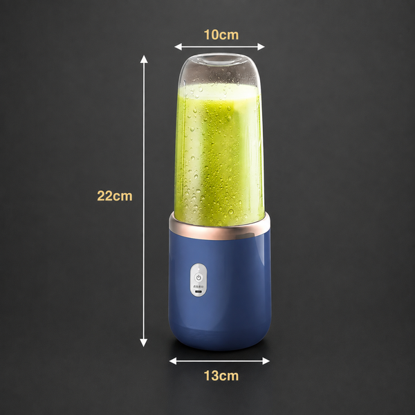 Electric Juicer USB Rechargeable Fruit Mixers Mini Personal Smoothie Maker 6 Blades 3 Gears Ideal for smoothies, protein shakes, fresh juices