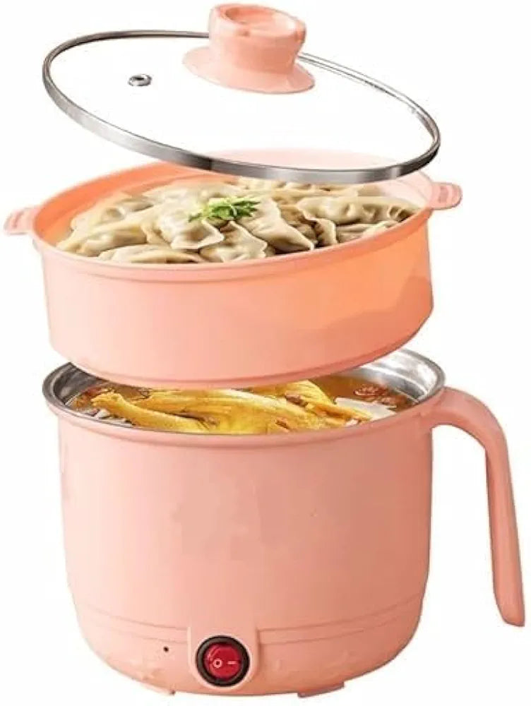 HeatMate 1.5L Multi-Cook Electric Pot | Compact Hot Pot, Noodle Cooker, Steamer & Sauté Pan
