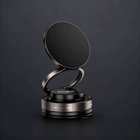 Magnetic Car Phone Holder with One-Hand Operation, Double-Layer N56 Magnet, Automatic Precise Alignment, 360° Rotation