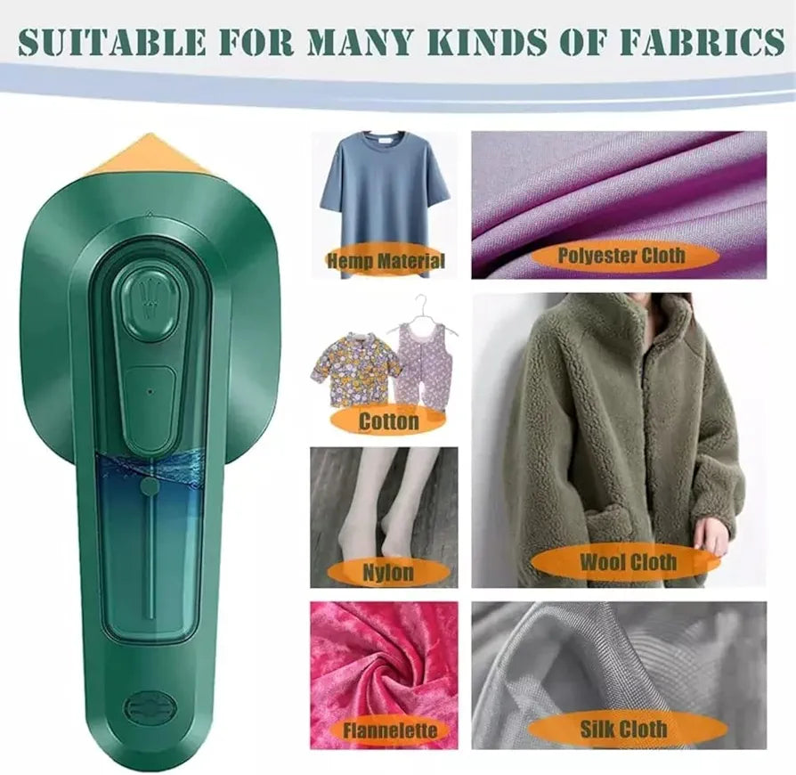 Professional Micro Steam Iron Portable Mini Ironing Machine Handheld Household Steam Iron Mini Steam Handheld Fabric Garment Steamer 60 ml capacity Water Tank